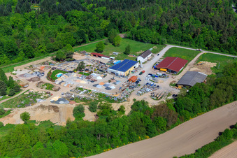 Photographie aérienne de Palatinum aménagement paysager et conception de jardins à Hagenbach dans le département Rhénanie-Palatinat, Allemagne