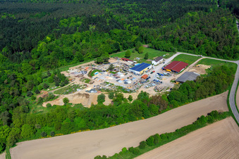 Vue oblique de Palatinum aménagement paysager et conception de jardins à Hagenbach dans le département Rhénanie-Palatinat, Allemagne