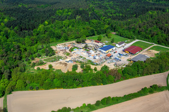 Palatinum aménagement paysager et conception de jardins à Hagenbach dans le département Rhénanie-Palatinat, Allemagne d'en haut
