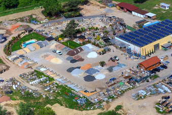 Palatinum aménagement paysager et conception de jardins à Hagenbach dans le département Rhénanie-Palatinat, Allemagne hors des airs