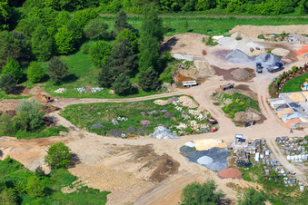 Palatinum aménagement paysager et conception de jardins à Hagenbach dans le département Rhénanie-Palatinat, Allemagne vue d'en haut