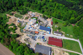 Palatinum aménagement paysager et conception de jardins à Hagenbach dans le département Rhénanie-Palatinat, Allemagne vue du ciel