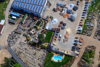 Vue oblique de Palatinum aménagement paysager et conception de jardins à Hagenbach dans le département Rhénanie-Palatinat, Allemagne