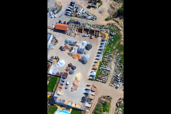 Palatinum aménagement paysager et conception de jardins à Hagenbach dans le département Rhénanie-Palatinat, Allemagne d'en haut