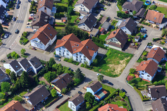 Vue oblique de Rue Drachenfels à Hagenbach dans le département Rhénanie-Palatinat, Allemagne