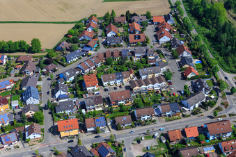 Vue aérienne de Trifelsstr à Hagenbach dans le département Rhénanie-Palatinat, Allemagne