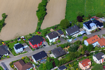 Bague Konrad Adenauer à Hagenbach dans le département Rhénanie-Palatinat, Allemagne vue d'en haut