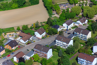 Enregistrement par drone de Bague Konrad Adenauer à Hagenbach dans le département Rhénanie-Palatinat, Allemagne