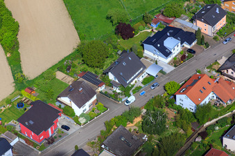 Bague Konrad Adenauer à Hagenbach dans le département Rhénanie-Palatinat, Allemagne vu d'un drone