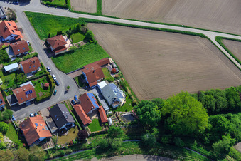 Vue aérienne de Ahornstr à Hagenbach dans le département Rhénanie-Palatinat, Allemagne