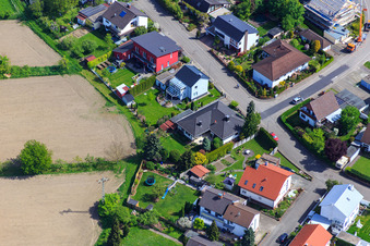 Bague Konrad Adenauer à Hagenbach dans le département Rhénanie-Palatinat, Allemagne hors des airs
