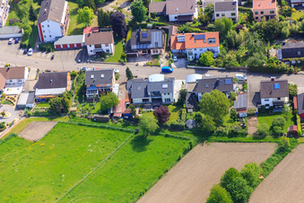 Bague Konrad Adenauer à Hagenbach dans le département Rhénanie-Palatinat, Allemagne d'en haut