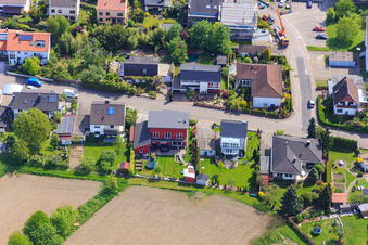 Bague Konrad Adenauer à Hagenbach dans le département Rhénanie-Palatinat, Allemagne vue d'en haut