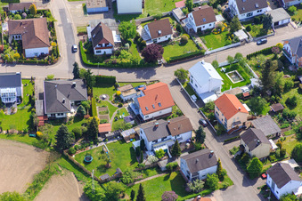 Vue aérienne de Birkenstr à Hagenbach dans le département Rhénanie-Palatinat, Allemagne