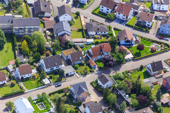 Vue aérienne de Lärchenstr à Hagenbach dans le département Rhénanie-Palatinat, Allemagne