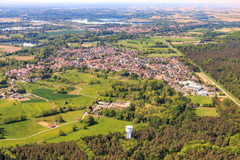 Vue aérienne de Aperçu des villes du nord à Berg dans le département Rhénanie-Palatinat, Allemagne