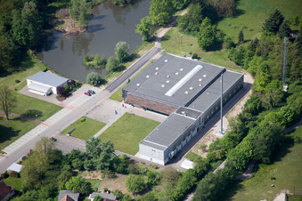 Photographie aérienne de Frontière à Lauterbourg dans le département Bas Rhin, France