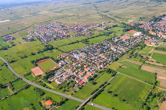 Vue aérienne de Mayor-Oberhettinger-Straße à Deidesheim dans le département Rhénanie-Palatinat, Allemagne