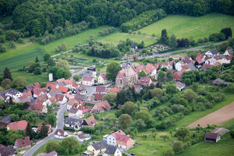 Photographie aérienne de Quartier Eckartshausen in Werneck dans le département Bavière, Allemagne