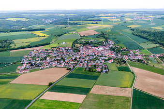 Vue aérienne de Quartier Forst in Schonungen dans le département Bavière, Allemagne