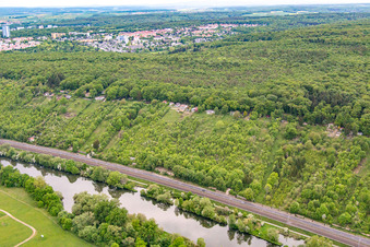Photographie aérienne de Mainleite et Bismarckhöhe à Schweinfurt dans le département Bavière, Allemagne
