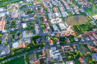 Vue aérienne de METZBUS Heinrich Metz, propriétaire Harry Metz eK à Schwebheim dans le département Bavière, Allemagne