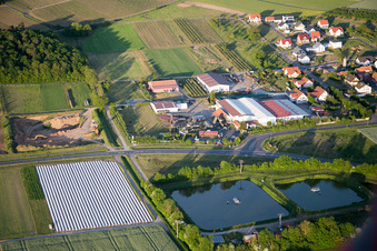 Vue aérienne de Musée militaire à le quartier Stammheim in Kolitzheim dans le département Bavière, Allemagne