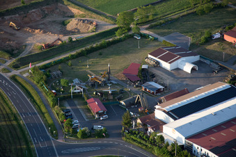 Musée militaire à le quartier Stammheim in Kolitzheim dans le département Bavière, Allemagne hors des airs