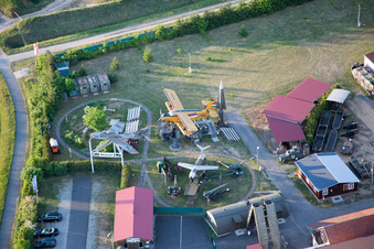 Musée militaire à le quartier Stammheim in Kolitzheim dans le département Bavière, Allemagne vue d'en haut