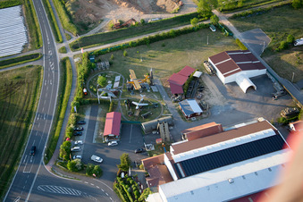 Vue d'oiseau de Musée militaire à le quartier Stammheim in Kolitzheim dans le département Bavière, Allemagne