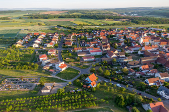 Quartier Lindach in Kolitzheim dans le département Bavière, Allemagne vue d'en haut