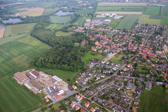Vue aérienne de Quartier Hastenbeck in Hameln dans le département Basse-Saxe, Allemagne