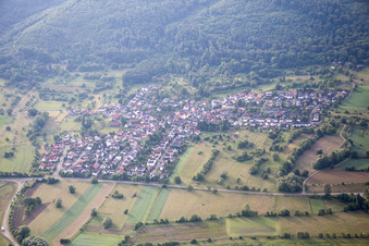 Vue aérienne de Quartier Oberweier in Ettlingen dans le département Bade-Wurtemberg, Allemagne