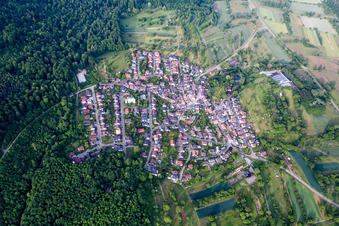 Vue aérienne de Quartier Sulzbach in Malsch dans le département Bade-Wurtemberg, Allemagne
