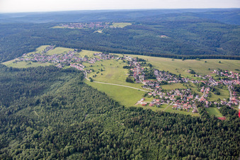 Vue aérienne de Quartier Rotensol in Bad Herrenalb dans le département Bade-Wurtemberg, Allemagne
