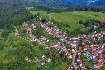 Vue aérienne de Tour d'observation « Ancien château d'eau » sur Höhenstr à Dobel dans le département Bade-Wurtemberg, Allemagne