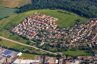 Vue aérienne de Rue Billensbacheräcker à Maulbronn dans le département Bade-Wurtemberg, Allemagne