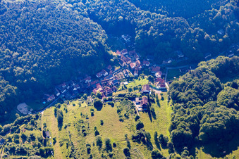 Vue aérienne de De l'ouest à le quartier Blankenborn in Bad Bergzabern dans le département Rhénanie-Palatinat, Allemagne