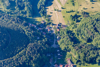 Quartier Blankenborn in Bad Bergzabern dans le département Rhénanie-Palatinat, Allemagne depuis l'avion