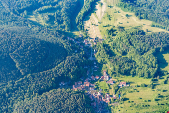 Vue d'oiseau de Quartier Blankenborn in Bad Bergzabern dans le département Rhénanie-Palatinat, Allemagne