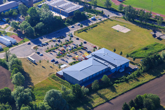 Vue aérienne de Salle Bienwald à Kandel dans le département Rhénanie-Palatinat, Allemagne