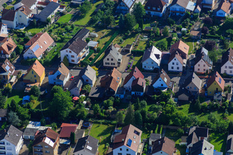 Vue aérienne de Waldstr à Kandel dans le département Rhénanie-Palatinat, Allemagne
