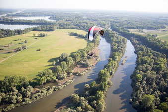 Vue oblique de Munchhausen dans le département Bas Rhin, France
