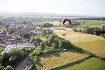 Vue aérienne de Leiterswiller dans le département Bas Rhin, France