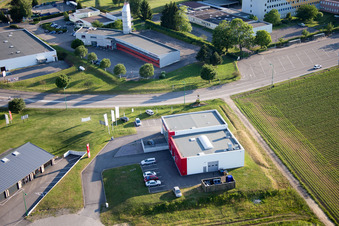 Soultz-sous-Forêts dans le département Bas Rhin, France d'en haut