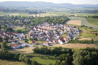 Soultz-sous-Forêts dans le département Bas Rhin, France depuis l'avion