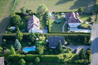 Soultz-sous-Forêts dans le département Bas Rhin, France d'un drone