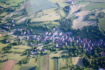 Mitschdorf dans le département Bas Rhin, France vue d'en haut