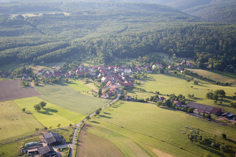 Photographie aérienne de Mattstall dans le département Bas Rhin, France