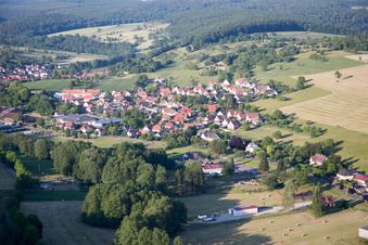 Vue oblique de Lembach dans le département Bas Rhin, France